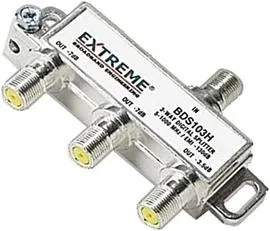 Extreme 3-Way BDS103H Unbalanced Coax Cable Splitter