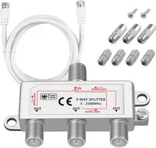 Neoteck Coax Cable Splitter MoCA 5-2500 MHz