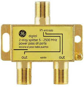 GE Digital 2-way Coaxial Cable Splitter