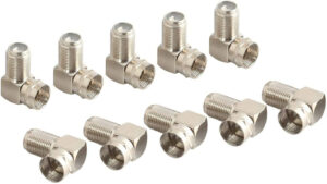 Pasow F-Type Right Angle Coaxial Connector