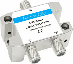 Tolmnnts 2-way Coaxial Cable Splitter